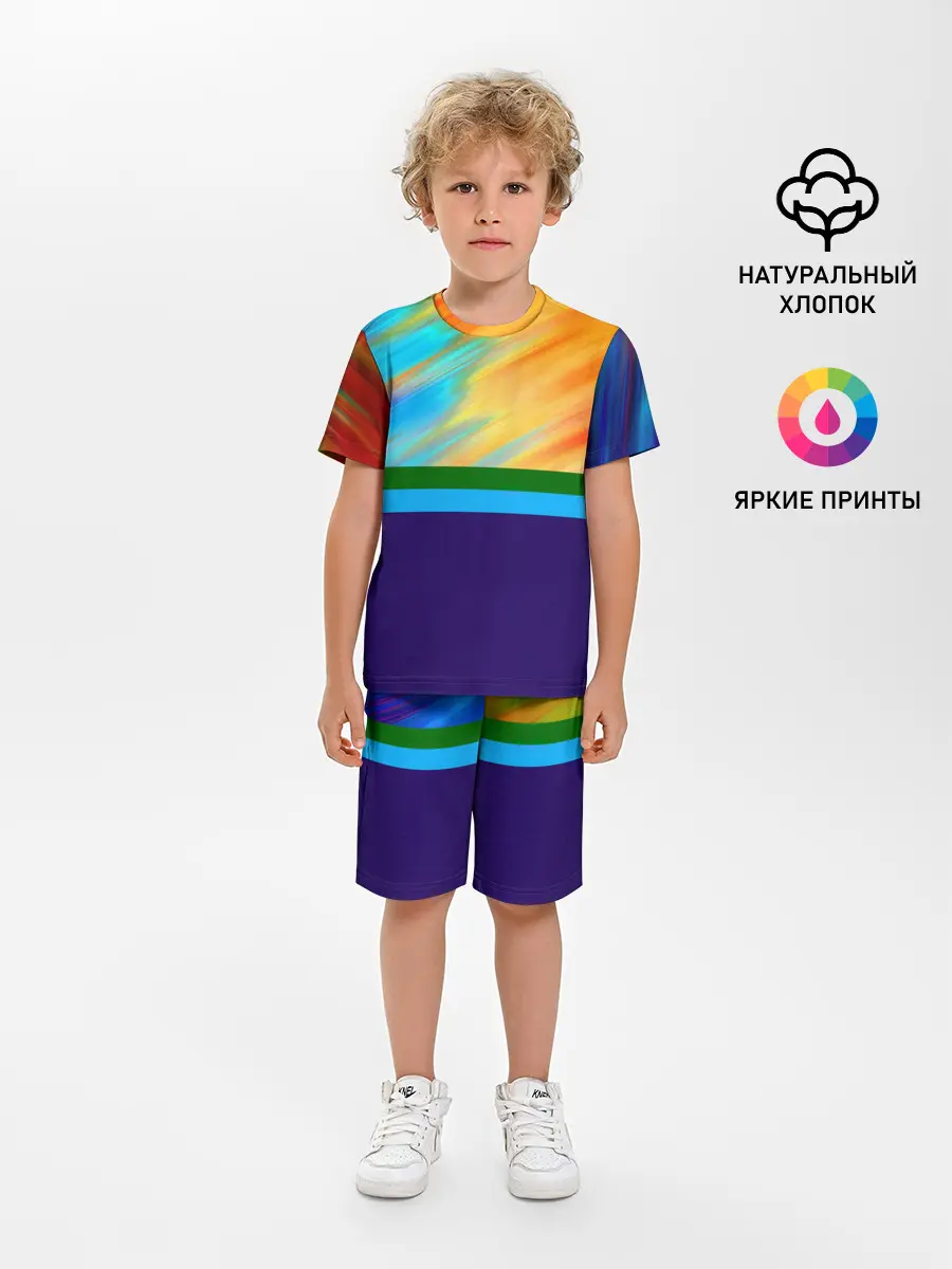 Детская пижама с шортами / Размытие