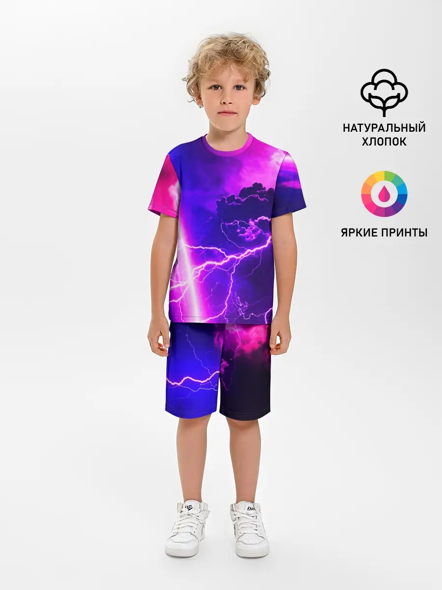 Детская пижама с шортами / Гроза