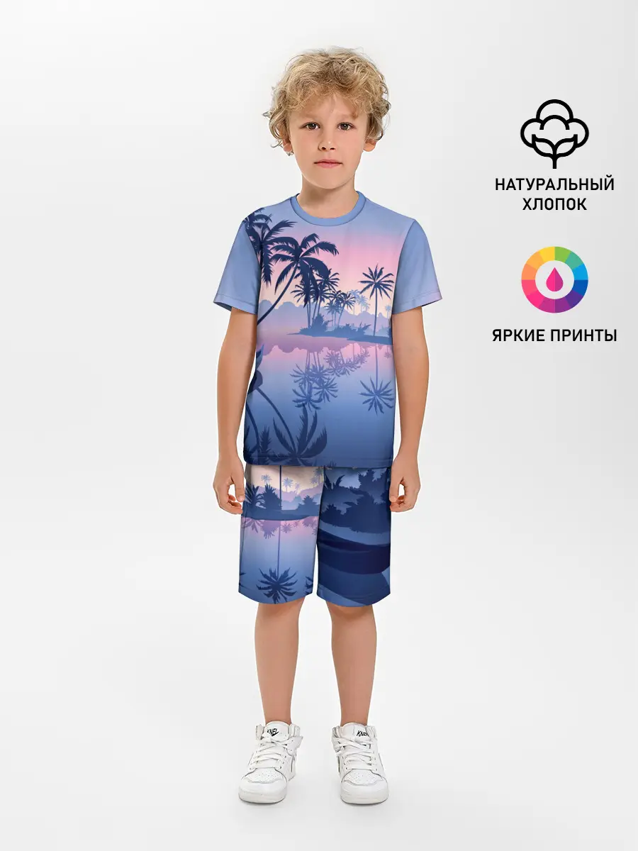 Детская пижама с шортами / Тихая заводь