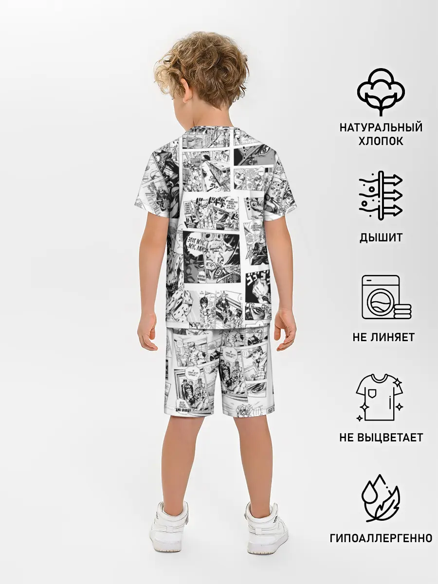 Детская пижама с шортами / JoJo no Kimyou na Bouken