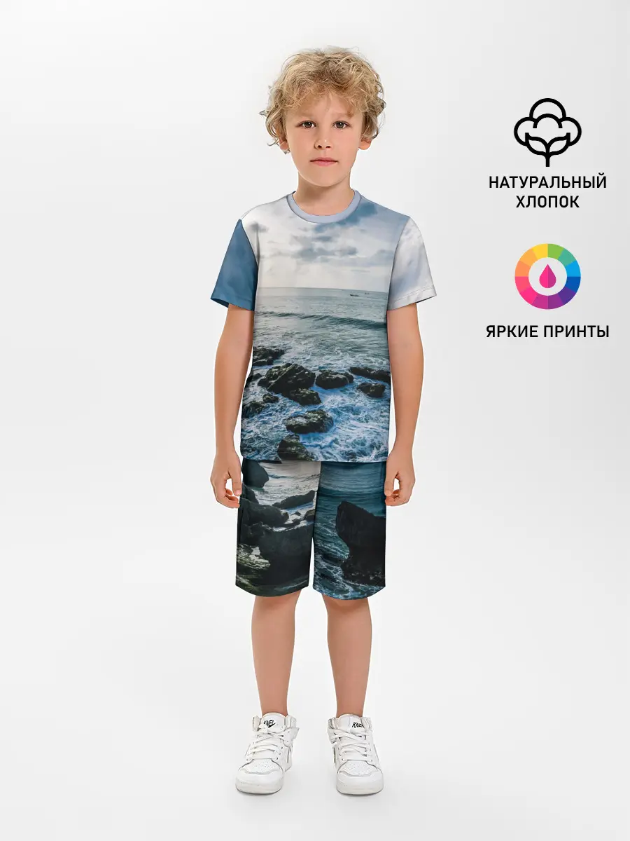 Детская пижама с шортами / Море