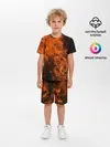 Детская пижама с шортами / Огонь
