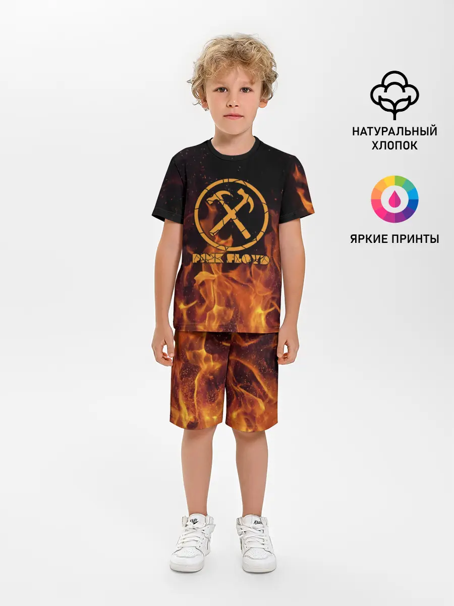 Детская пижама с шортами / Pink Floyd