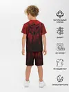 Детская пижама с шортами / Red-n-black okto