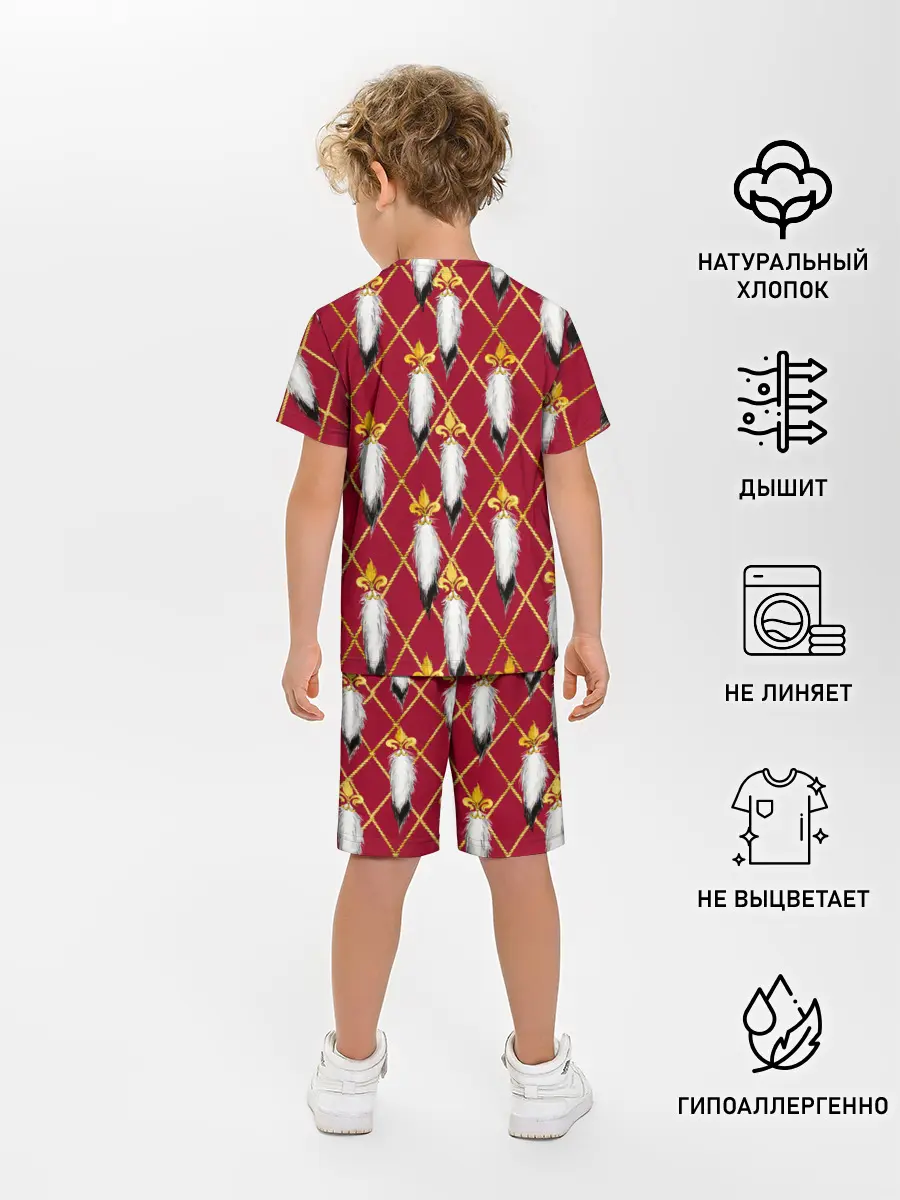 Детская пижама с шортами / Tassels red gold 3D space