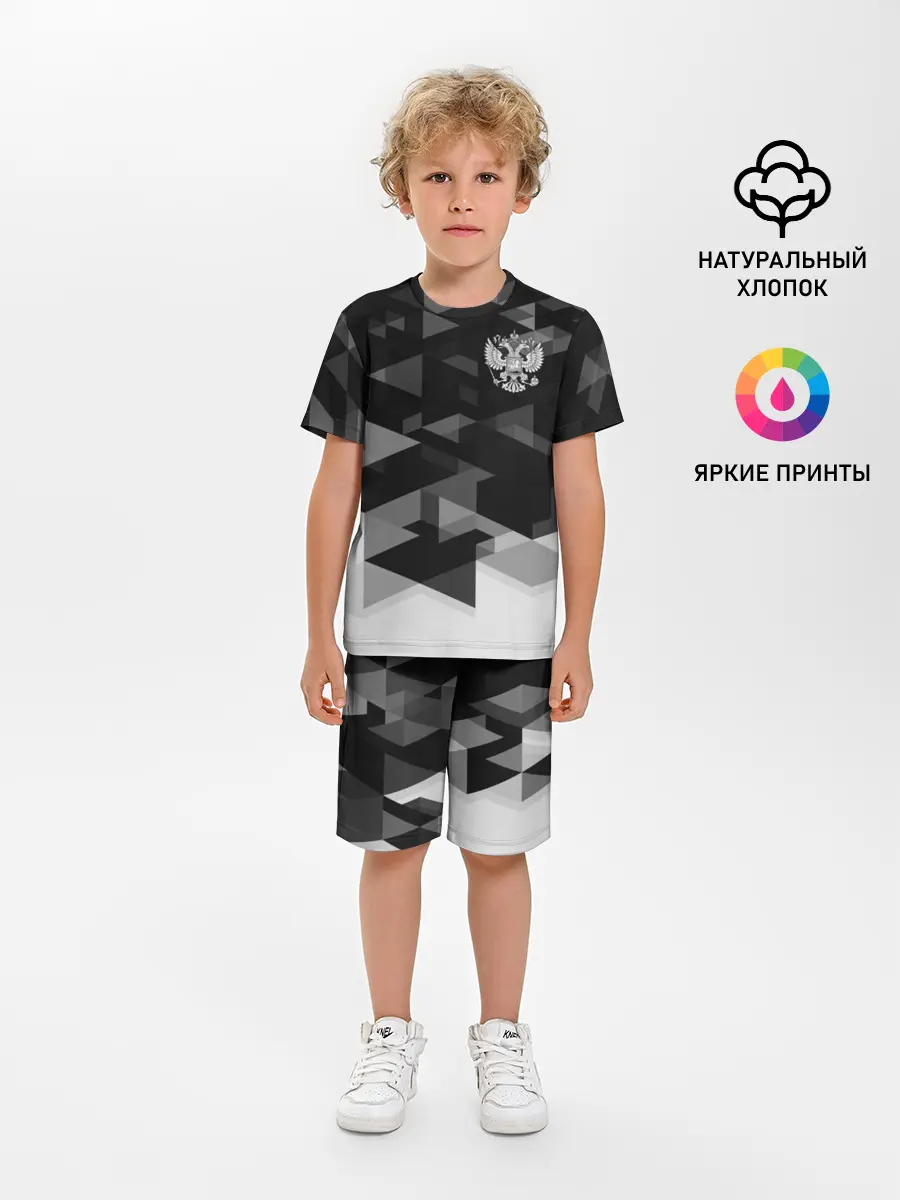 Детская пижама с шортами / Герб РФ