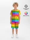 Детская пижама с шортами / POP it вертикальная надпись