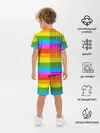 Детская пижама с шортами / POP it вертикальная надпись