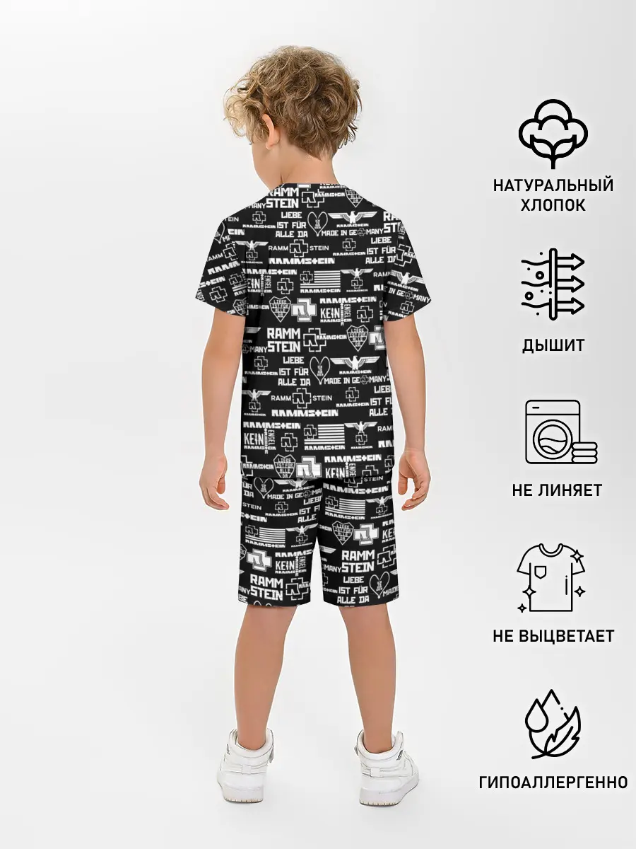 Детская пижама с шортами / RAMMSTEIN