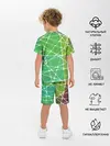 Детская пижама с шортами / Абстракция камень