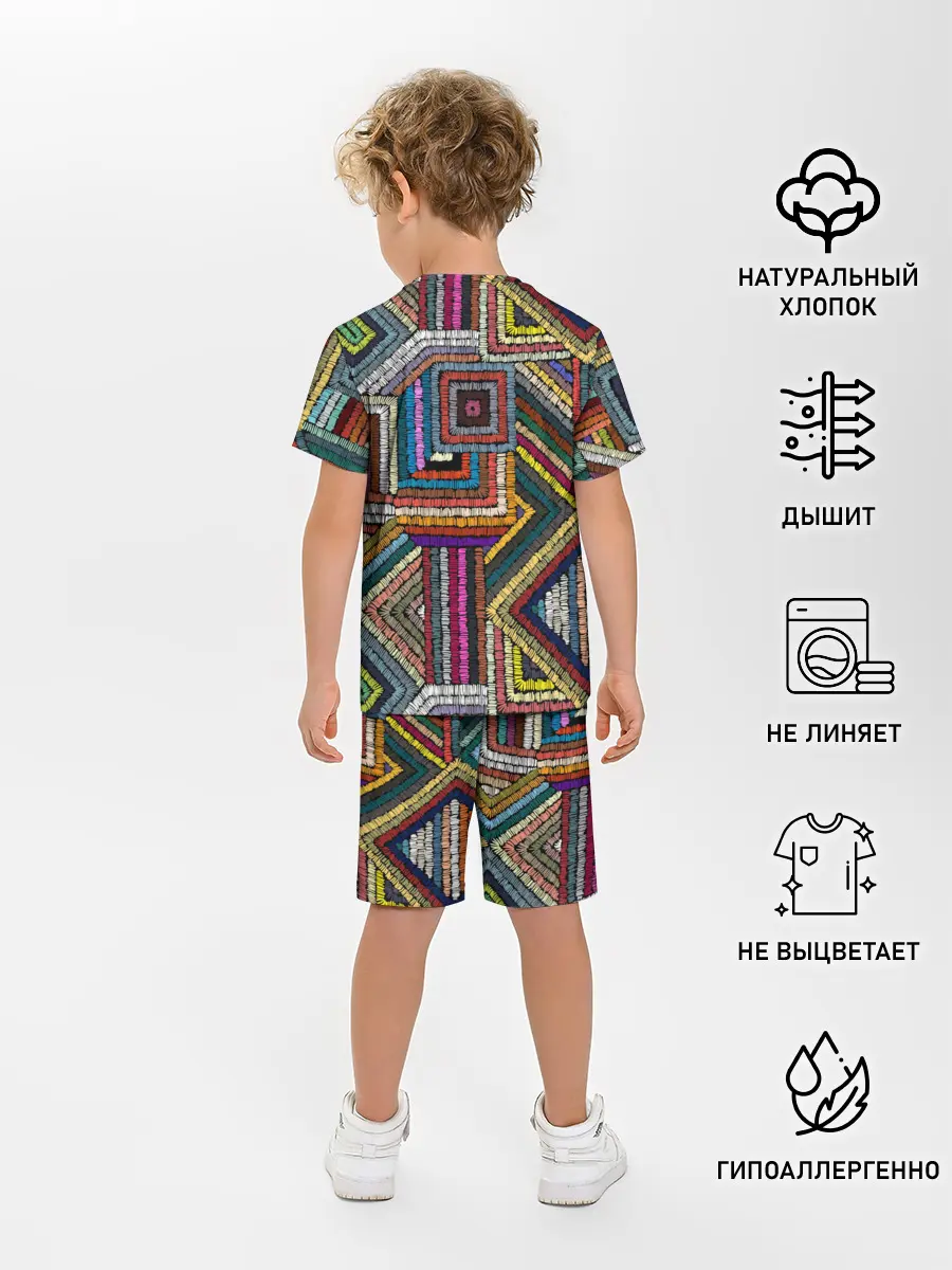 Детская пижама с шортами / Этнический орнамент