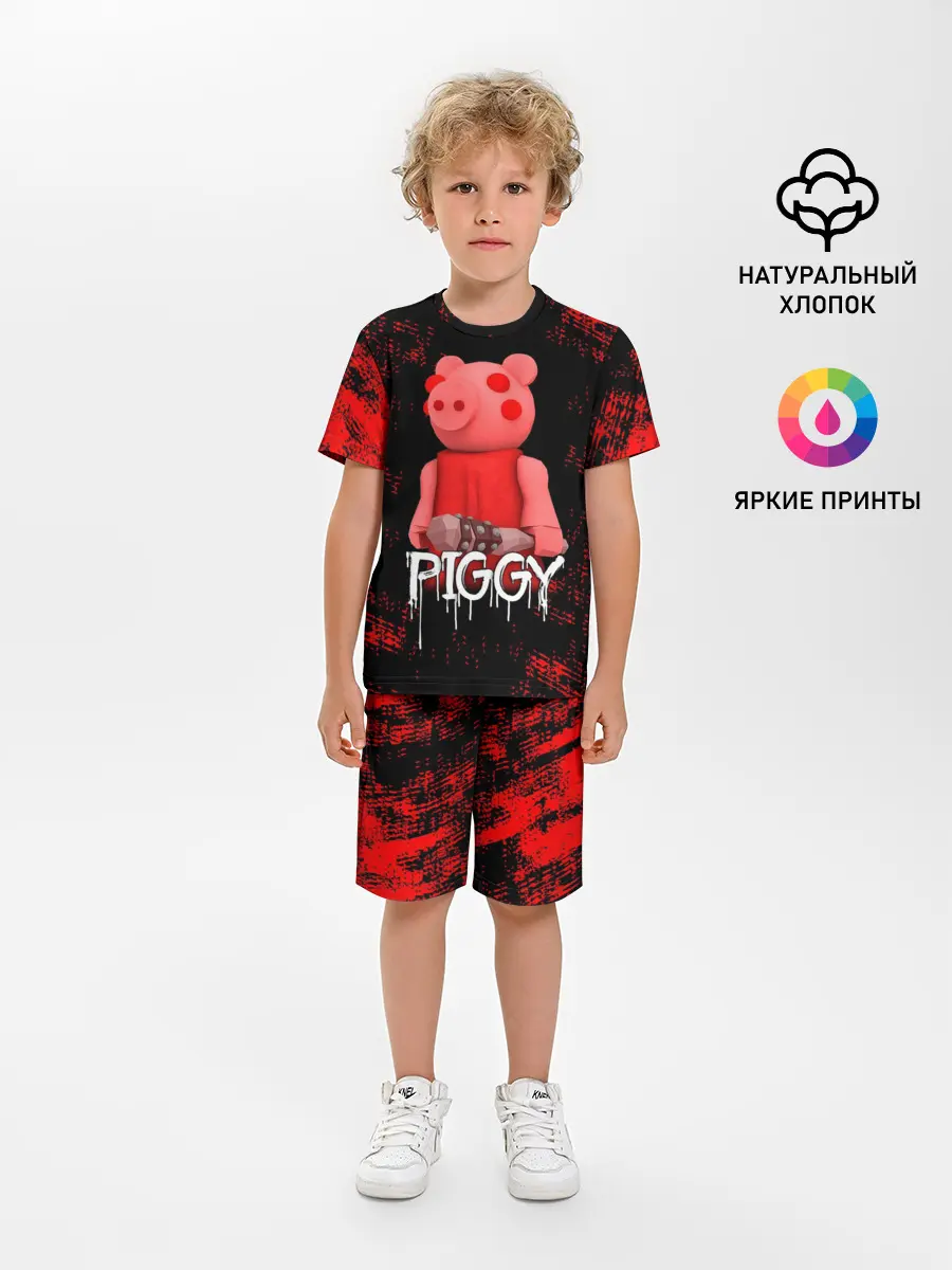 Детская пижама с шортами / ROBLOX PIGGY - СВИНКА ПИГГИ