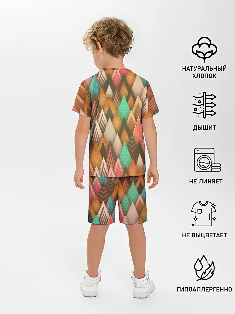 Детская пижама с шортами / Острые пики
