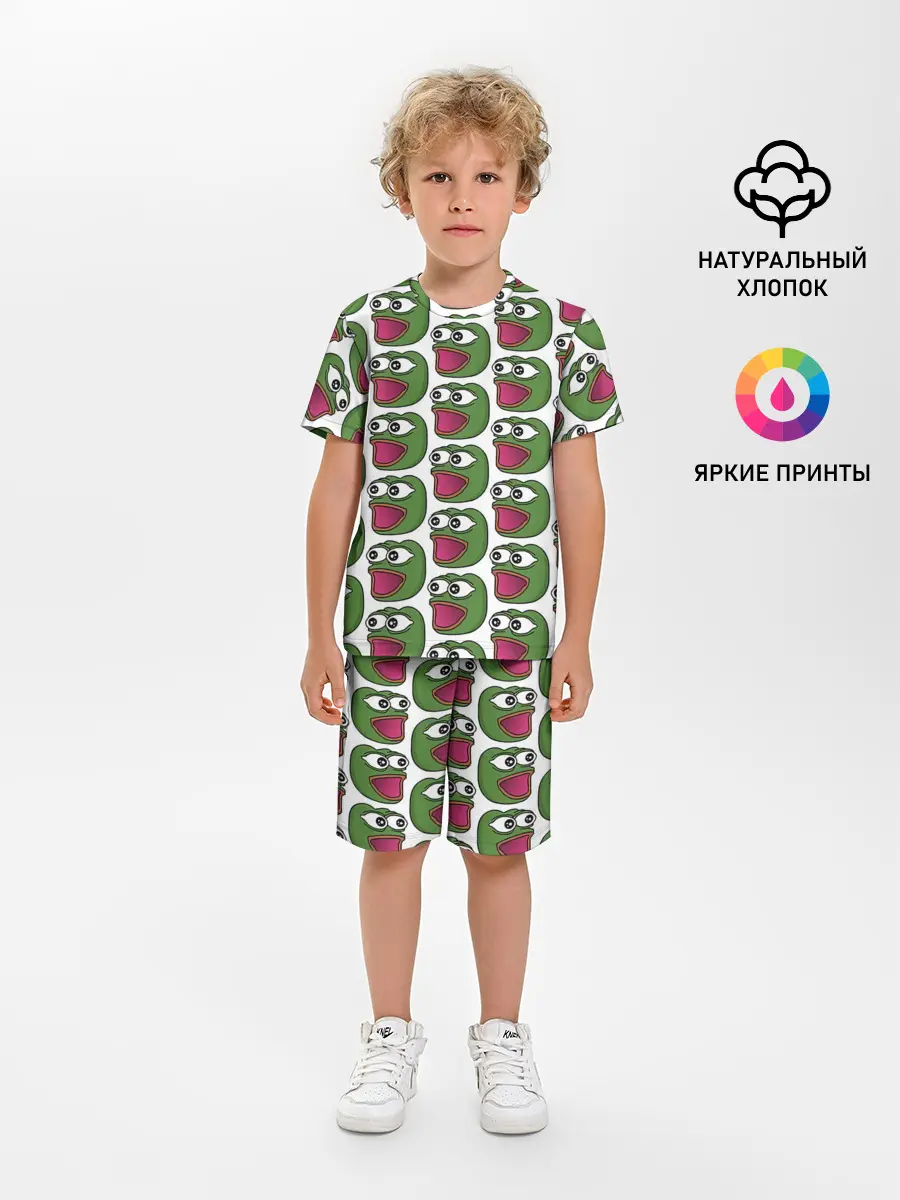 Детская пижама с шортами / Poggers Pattern