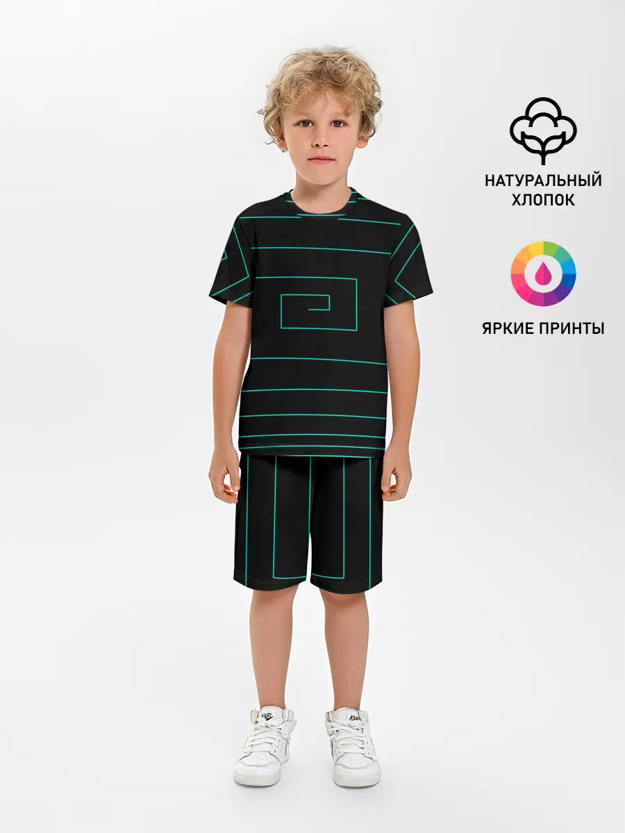 Детская пижама с шортами / геометрия нарушена