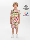 Детская пижама с шортами / маршмэлов зефирки нежные