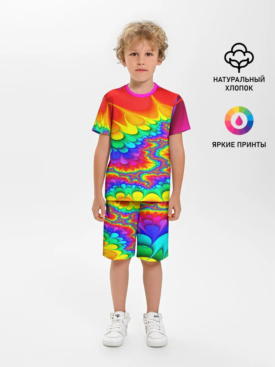 Детская пижама с шортами / TIE-DYE