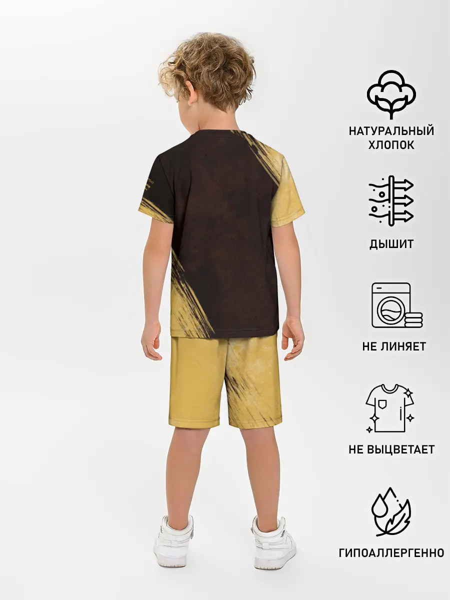 Детская пижама с шортами / Черный Клевер