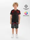 Детская пижама с шортами / Black & Red Metal