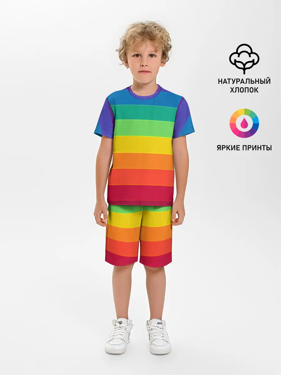 Детская пижама с шортами / Радуга | Rainbow