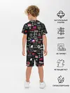 Детская пижама с шортами / ЛОГОТИПЫ РОК ГРУПП | PATTERN