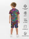 Детская пижама с шортами / Психоделика