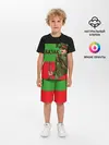 Детская пижама с шортами / Терский Казак на фоне Флага