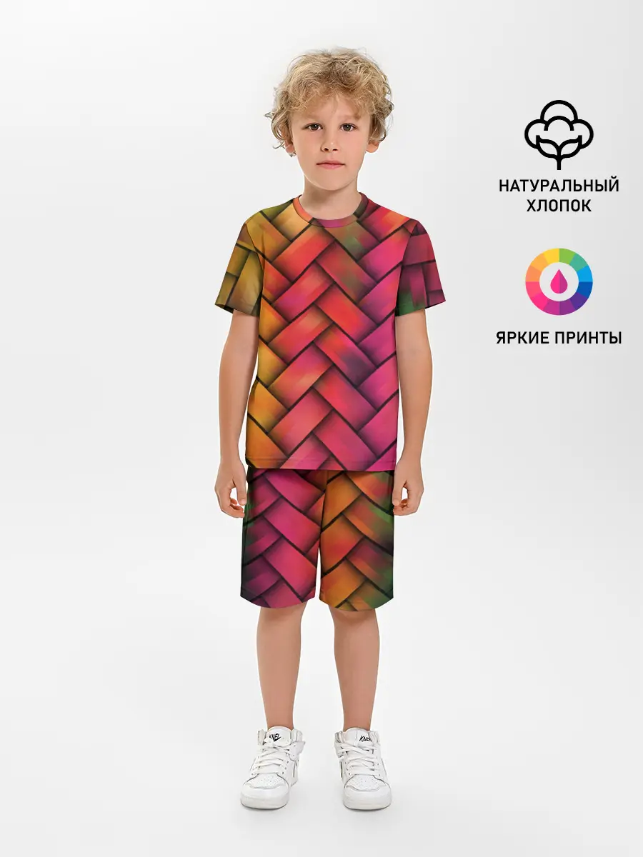 Детская пижама с шортами / Colorful weave