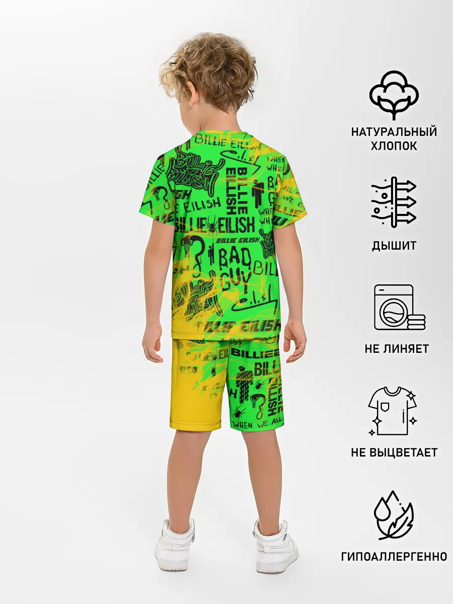 Детская пижама с шортами / BILLIE EILISH.