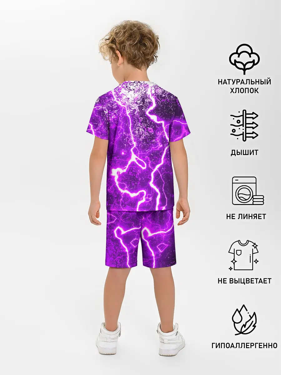 Детская пижама с шортами / НЕОНОВЫЙ STORM