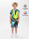 Детская пижама с шортами / Кислотный арт