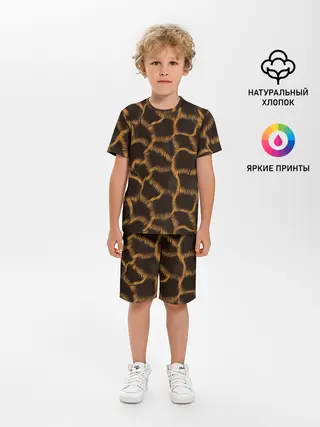 Детская пижама с шортами / Леопард