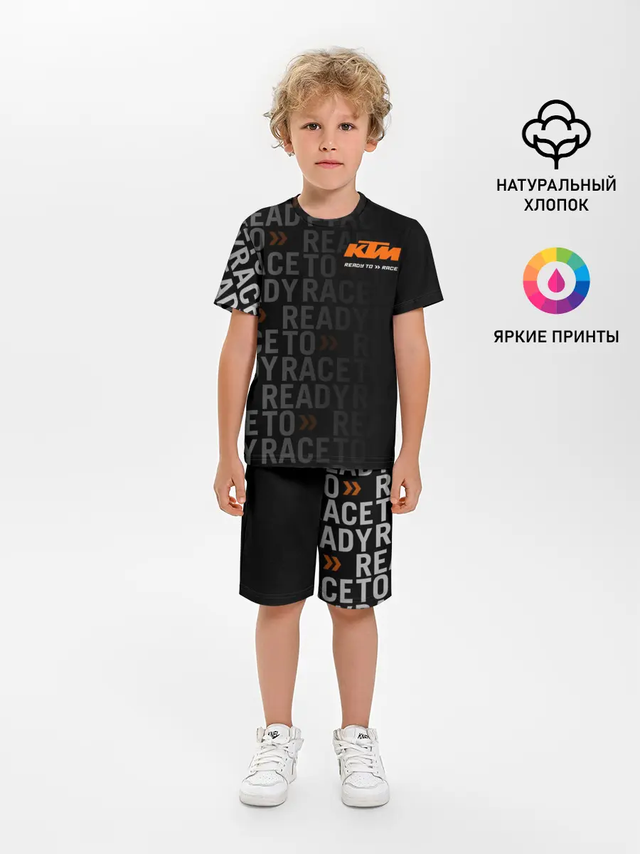 Детская пижама с шортами / KTM MOTORCYCLES / КТМ МОТОЦИКЛЫ