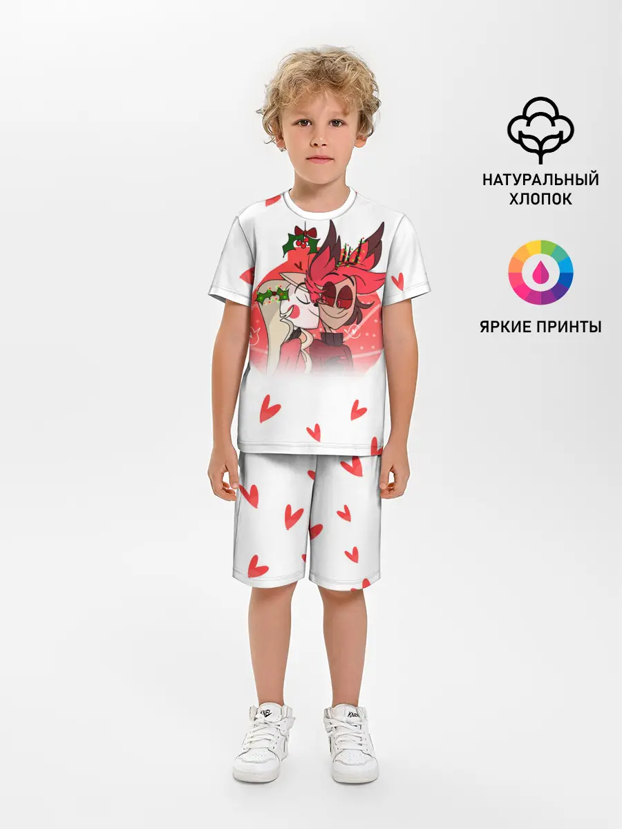 Детская пижама с шортами / ОТЕЛЬ ХАЗБИН НОВОГОДНИЙ