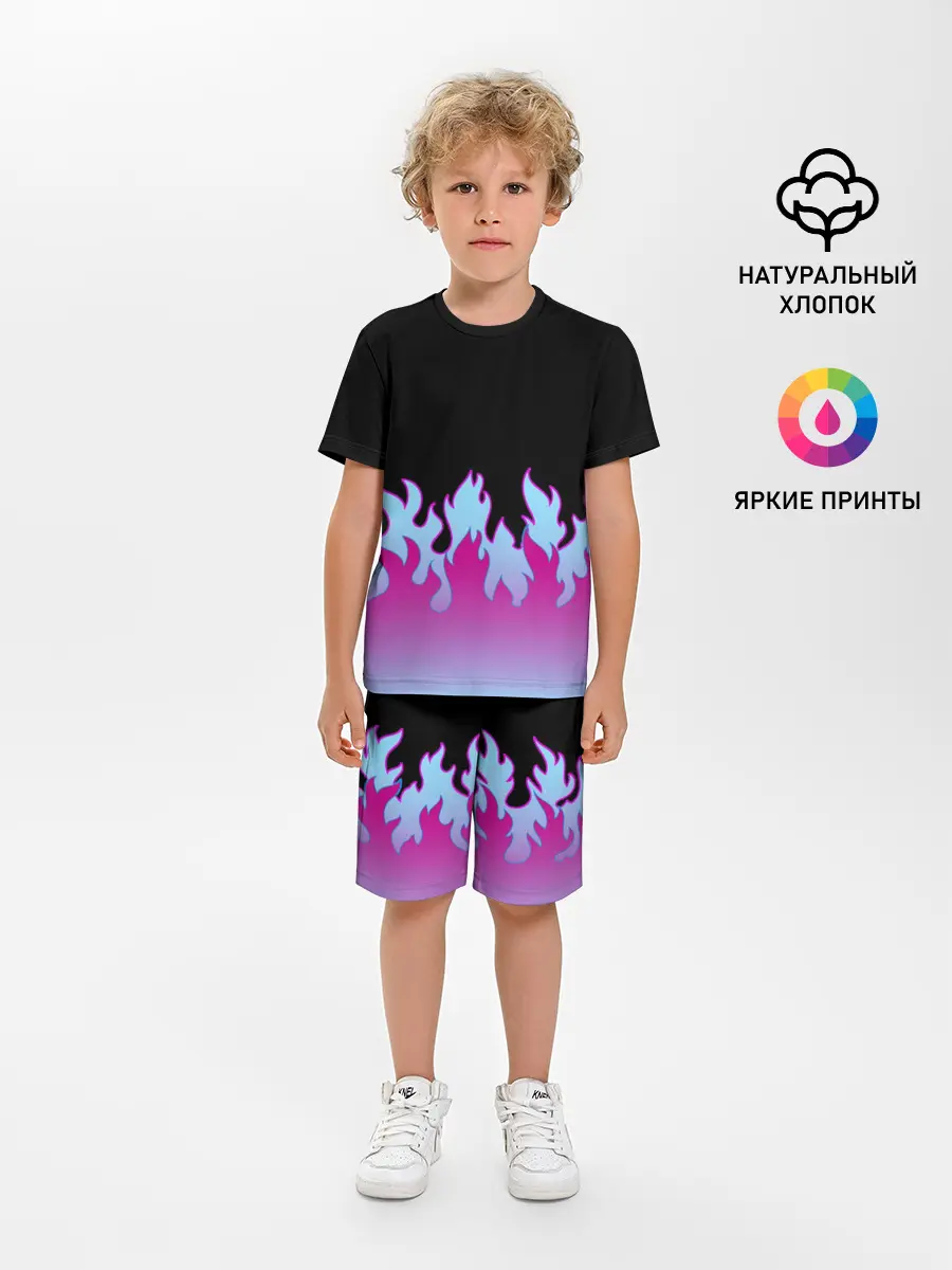 Детская пижама с шортами / ПЛАМЯ 1.0