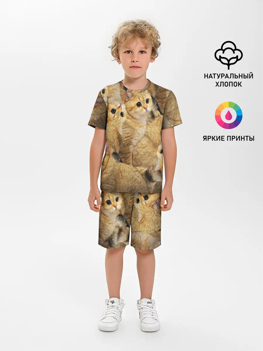 Детская пижама с шортами / КОТЯТУШКИ