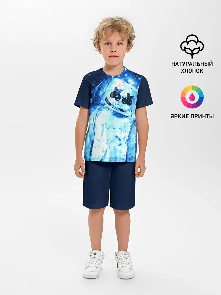 Детская пижама с шортами / Marshmello