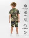 Детская пижама с шортами / Камуфляж с кляксами