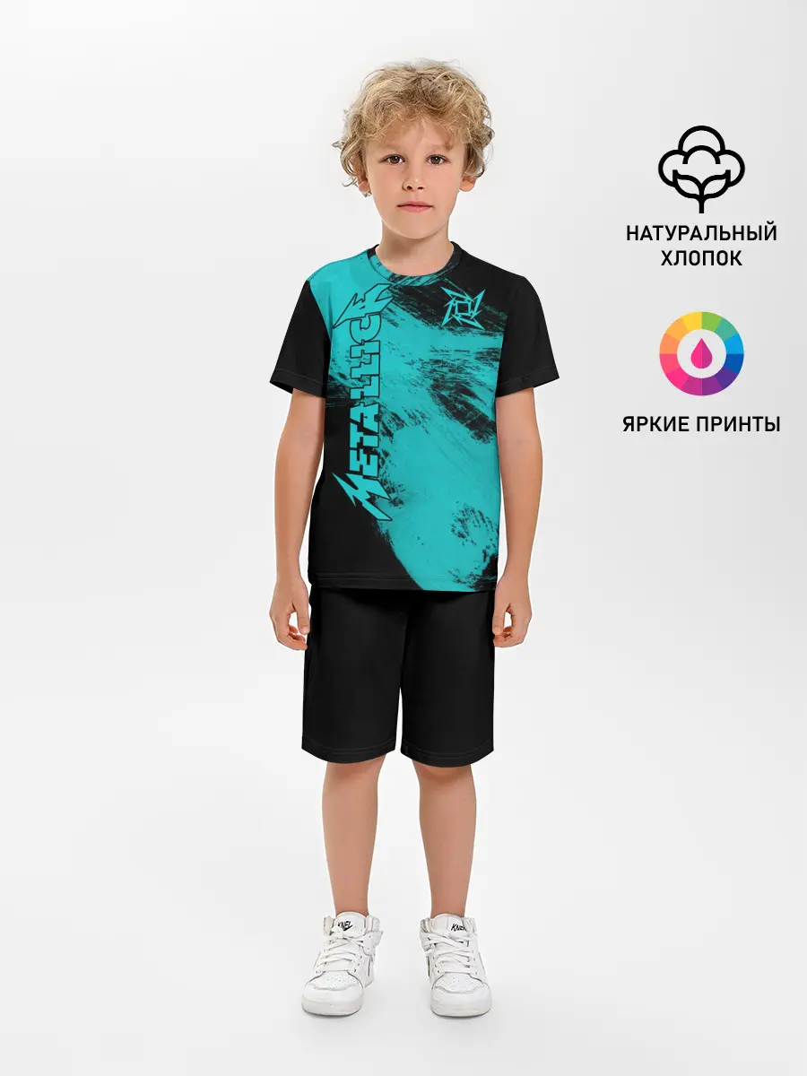 Детская пижама с шортами / Metallica