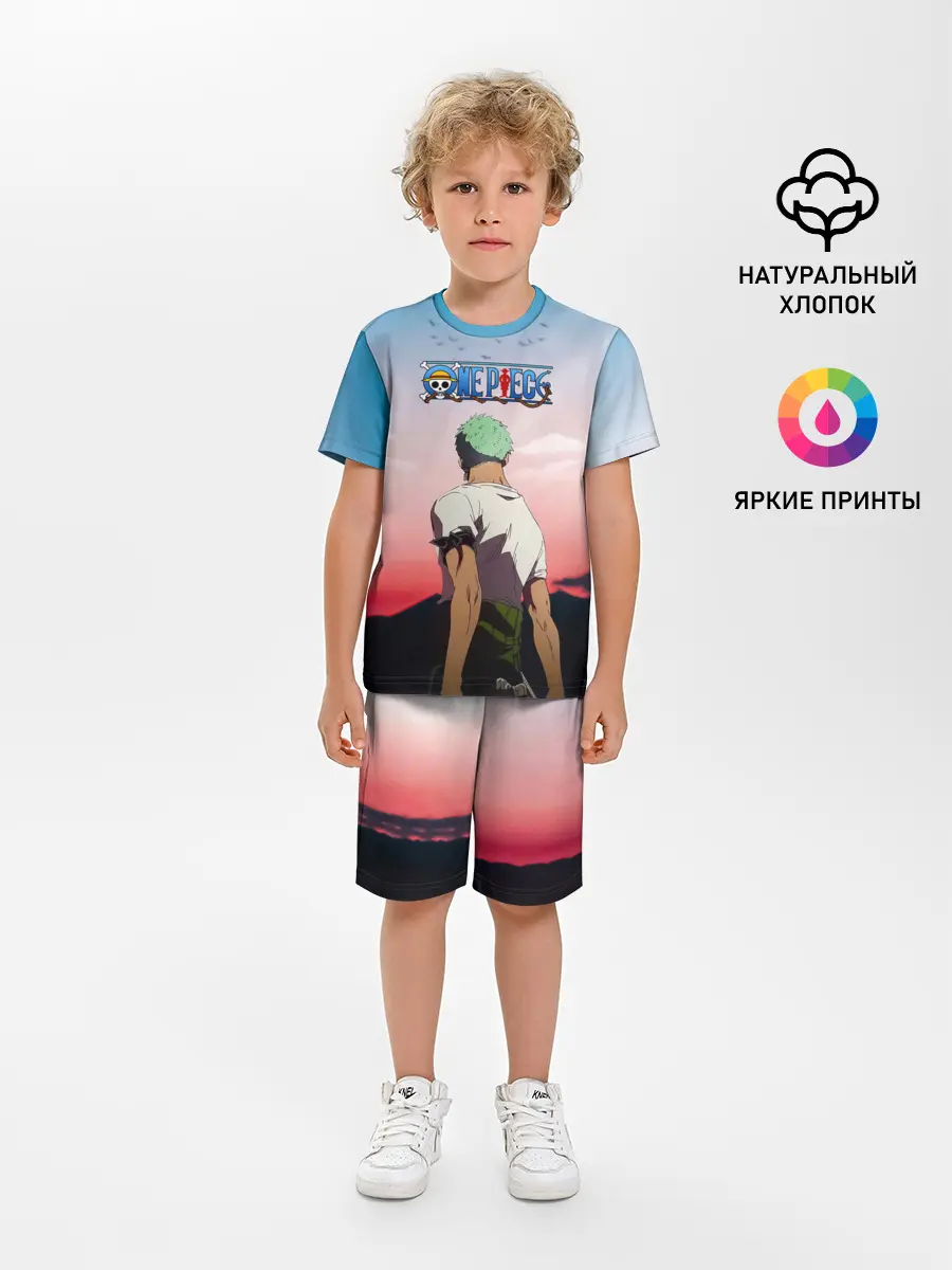 Детская пижама с шортами / Ророноа Зоро эпичный One Piece