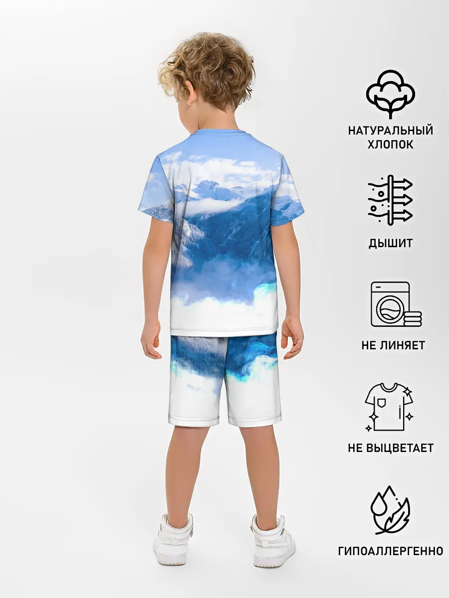 Детская пижама с шортами / Печать Велеса | Волчья лапа