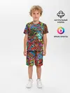 Детская пижама с шортами / Психоделика