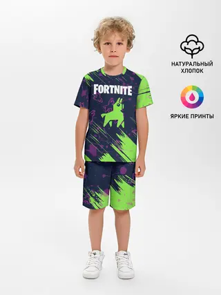 Детская пижама с шортами / FORTNITE LAMA.