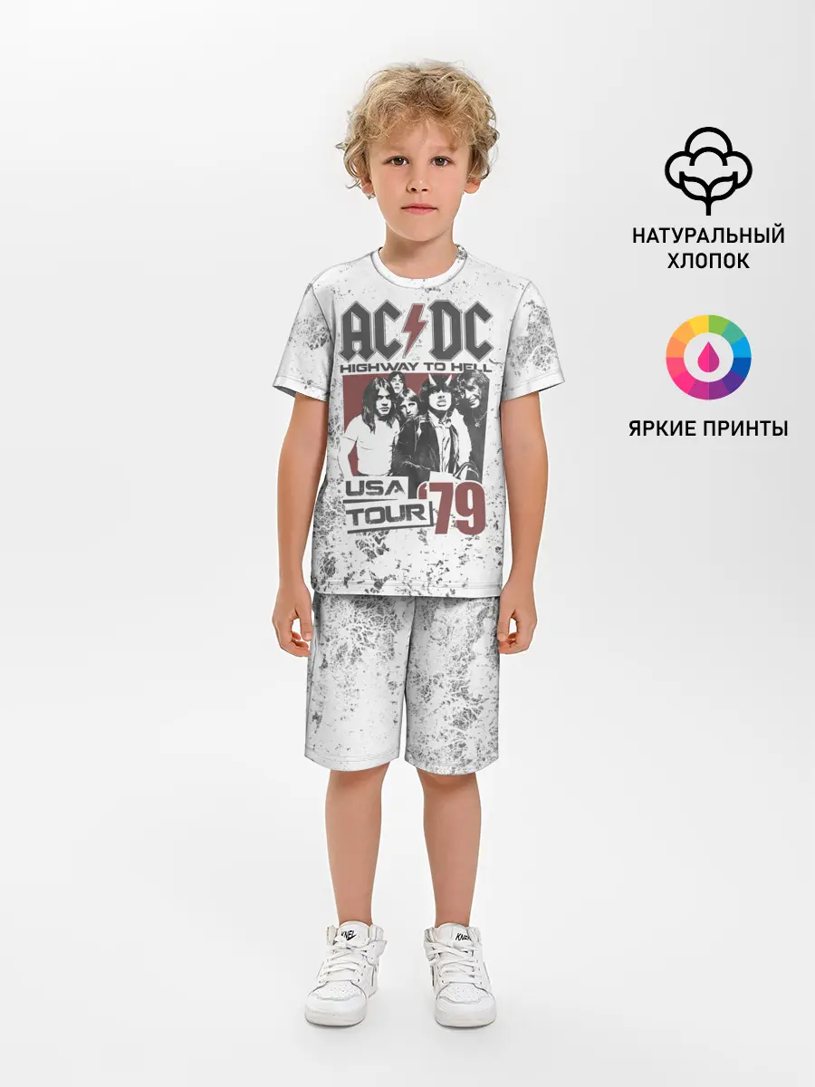 Детская пижама с шортами / AC/DC