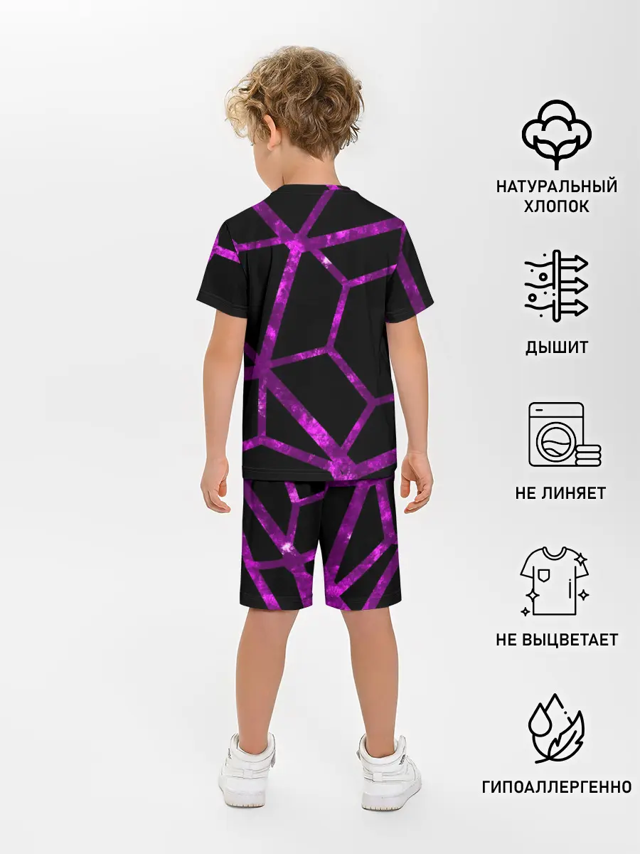 Детская пижама с шортами / Hexagon