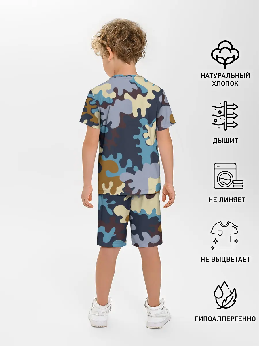 Детская пижама с шортами / Облака