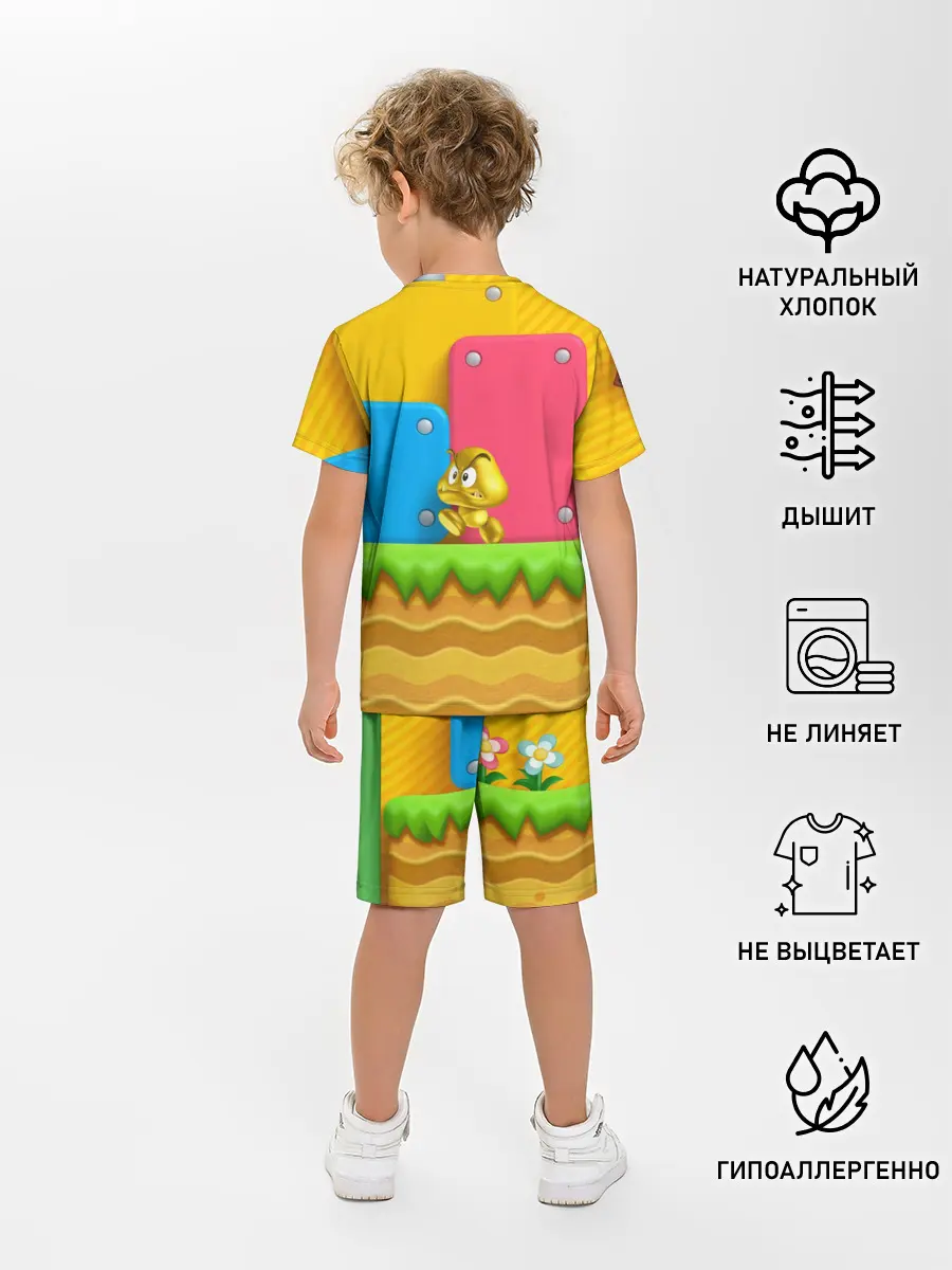 Детская пижама с шортами / Супер Марио