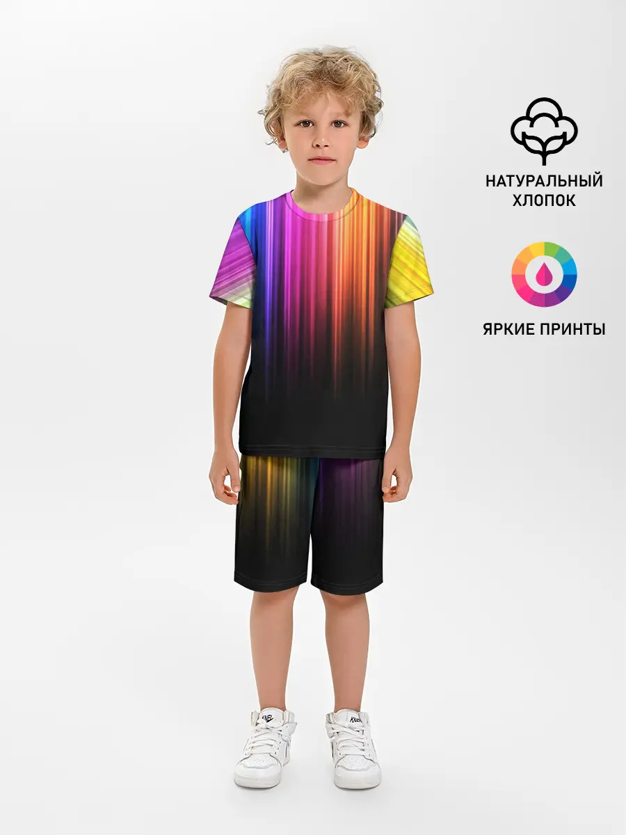 Детская пижама с шортами / НЕОНОВЫЙ ЦВЕТ