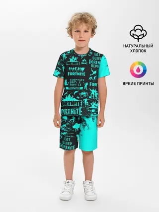 Детская пижама с шортами / Fortnite.