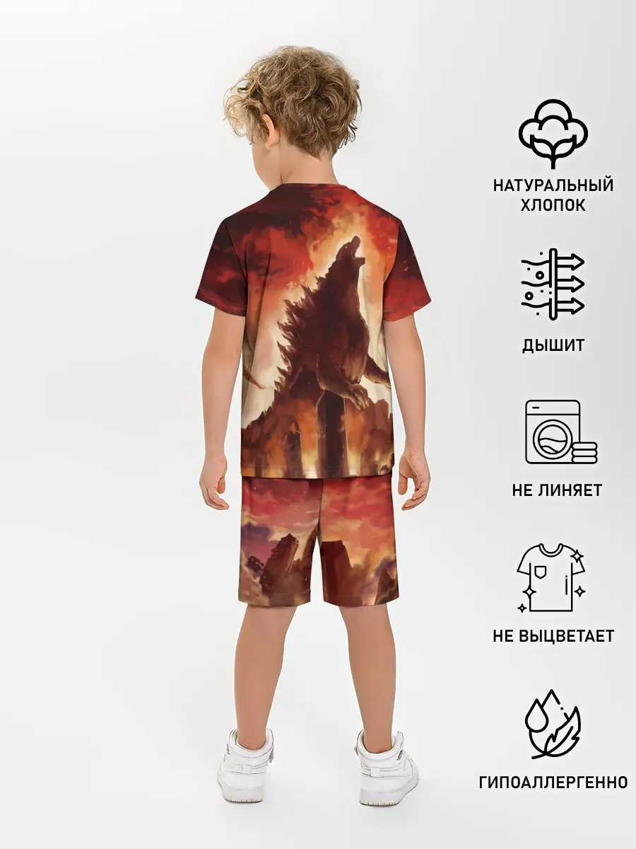 Детская пижама с шортами / GODZILLA